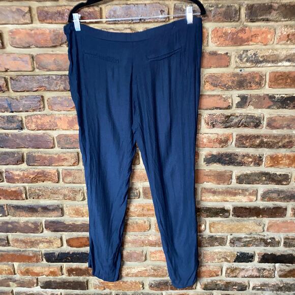 MNG Collection Navy Blue Slim Fit Pull-On Woven Pants Women's Size XS - Picture 4 of 4